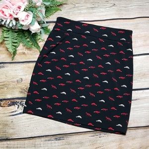 Vivienne Tam Black Fox Skirt